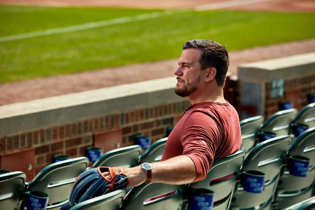 photo of a man at a baseball game