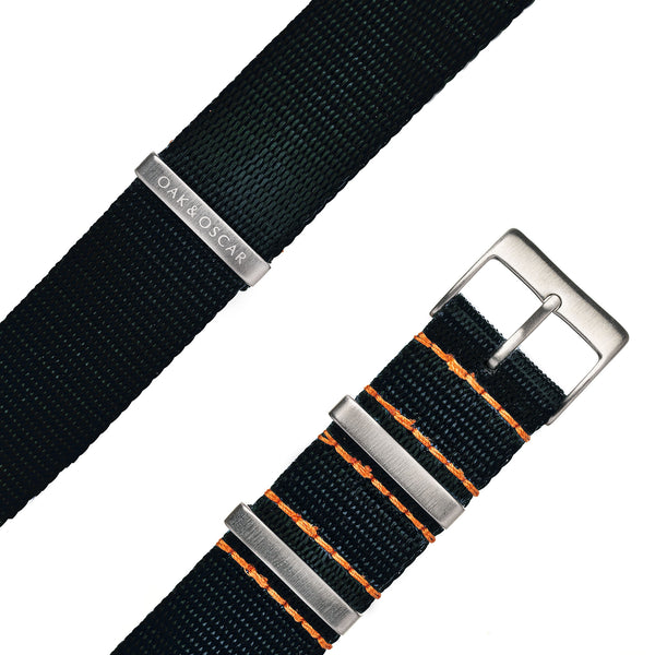 Black Nylon Strap - 20mm