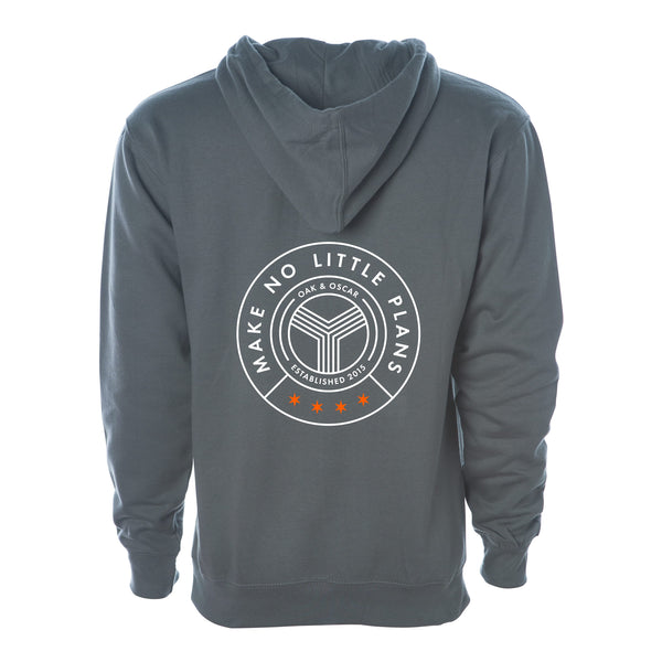 Oak & Oscar - Hoodie with watch print on sleeve