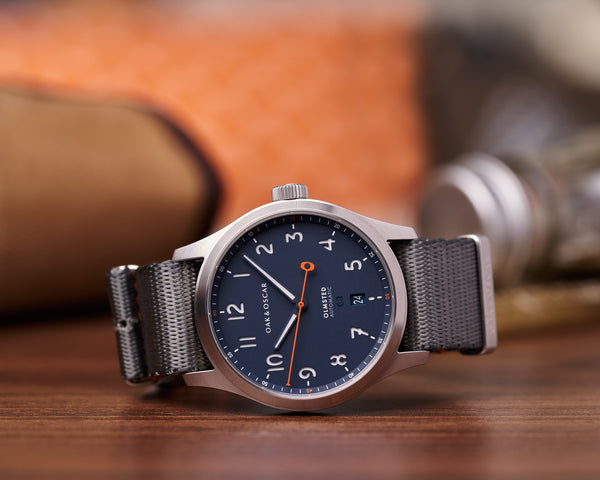 Steel Grey Nylon Strap - 20mm - Oak & Oscar