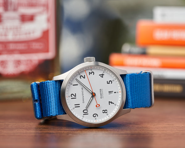 Medium Blue Nylon Strap - 20mm - Oak & Oscar