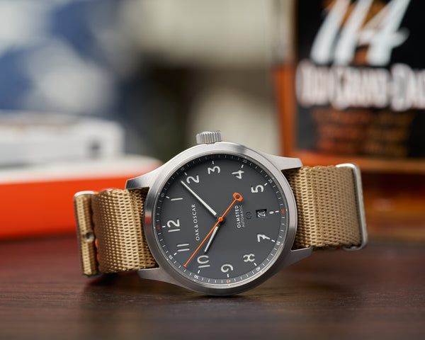 Tan Khaki Nylon Strap - 20mm - Oak & Oscar